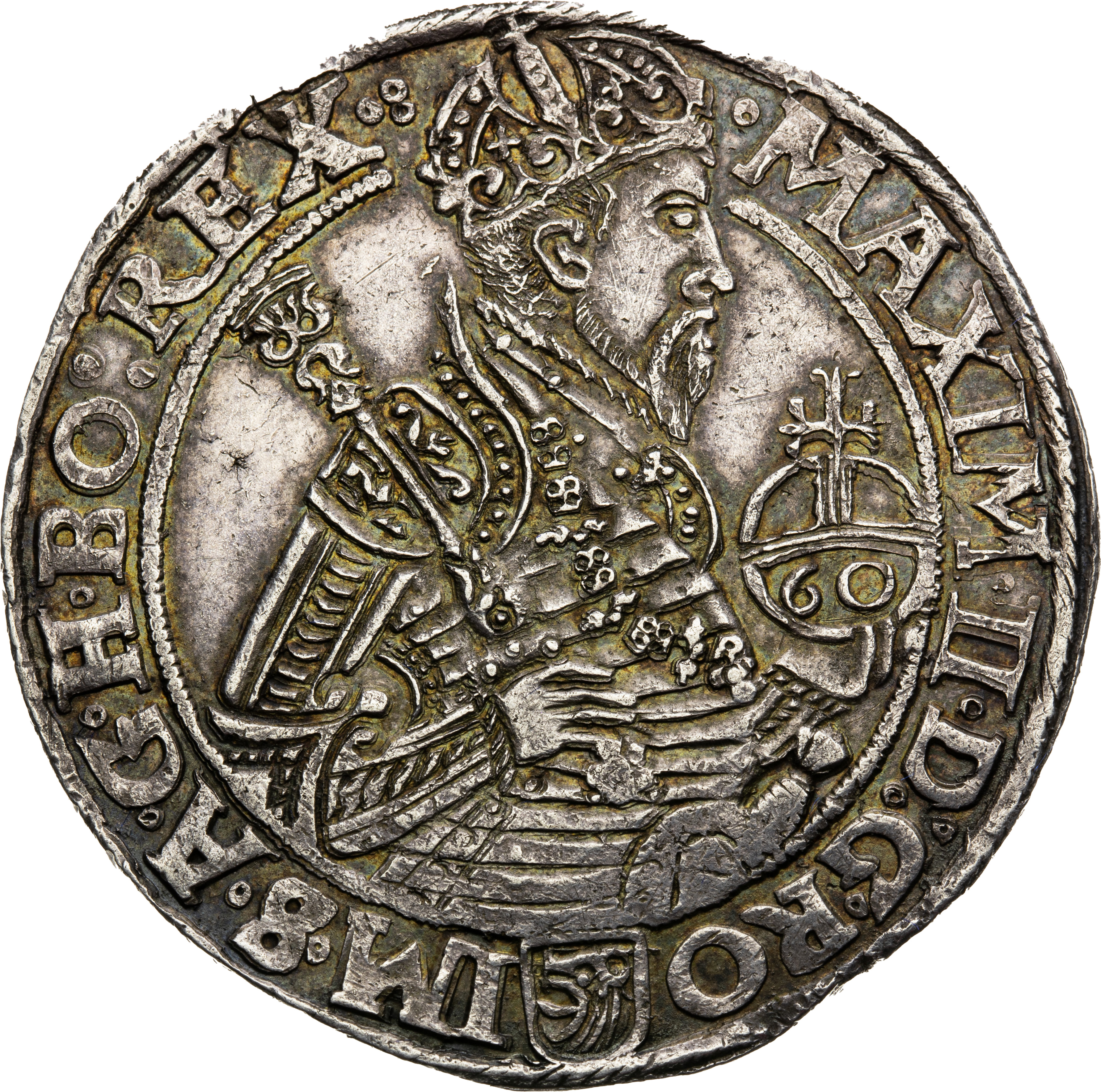 Maxmilián II. (1564–1576), 60 krejcar 1571 České Budějovice - Tobiáš Gebhardt-1